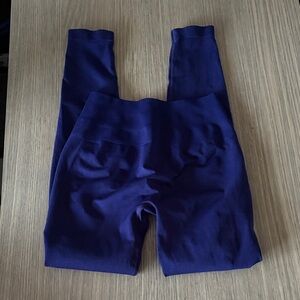 Alphalete Indigo Blue Seamless Scrunch High Rise Leggings Size Small